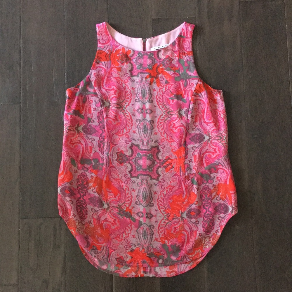 Cabi Red and Pink top - Picture 4 of 11